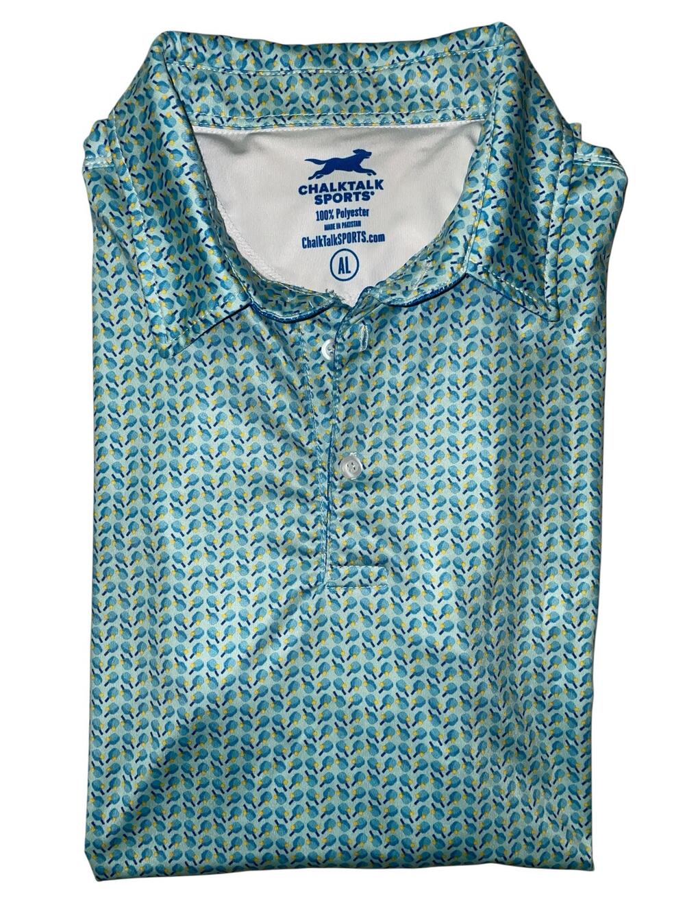 ChalkTalk Sports Pickleball Short Sleeve Polo Shirt - Rally Large